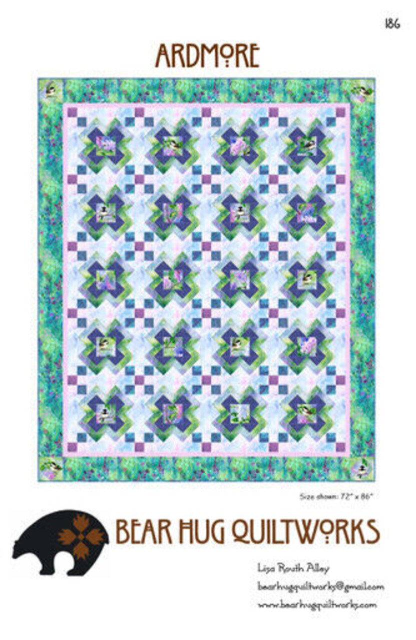 Ardmore Quilt Pattern - Pattern by Lisa Alley - Five Size by Bear Hug Quiltworks